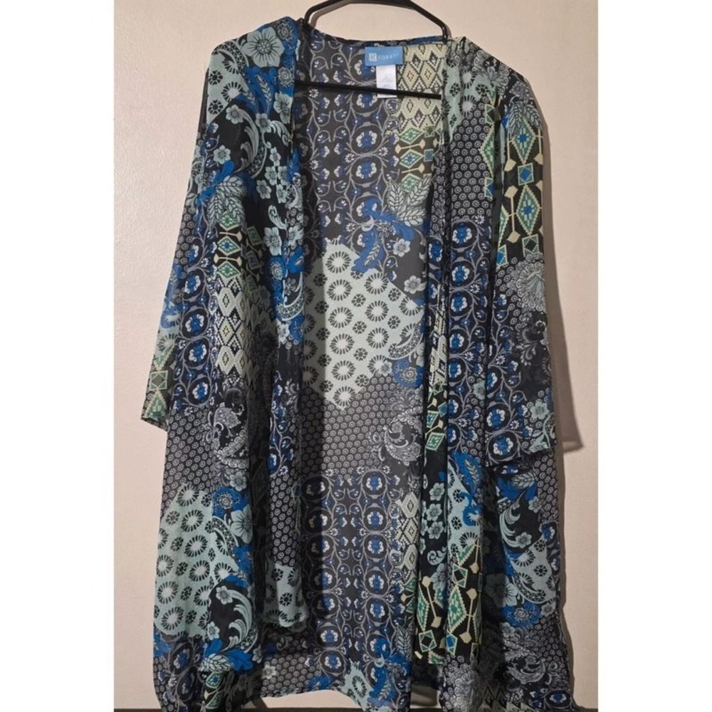 Koret Women 2X Kimono Cardigan